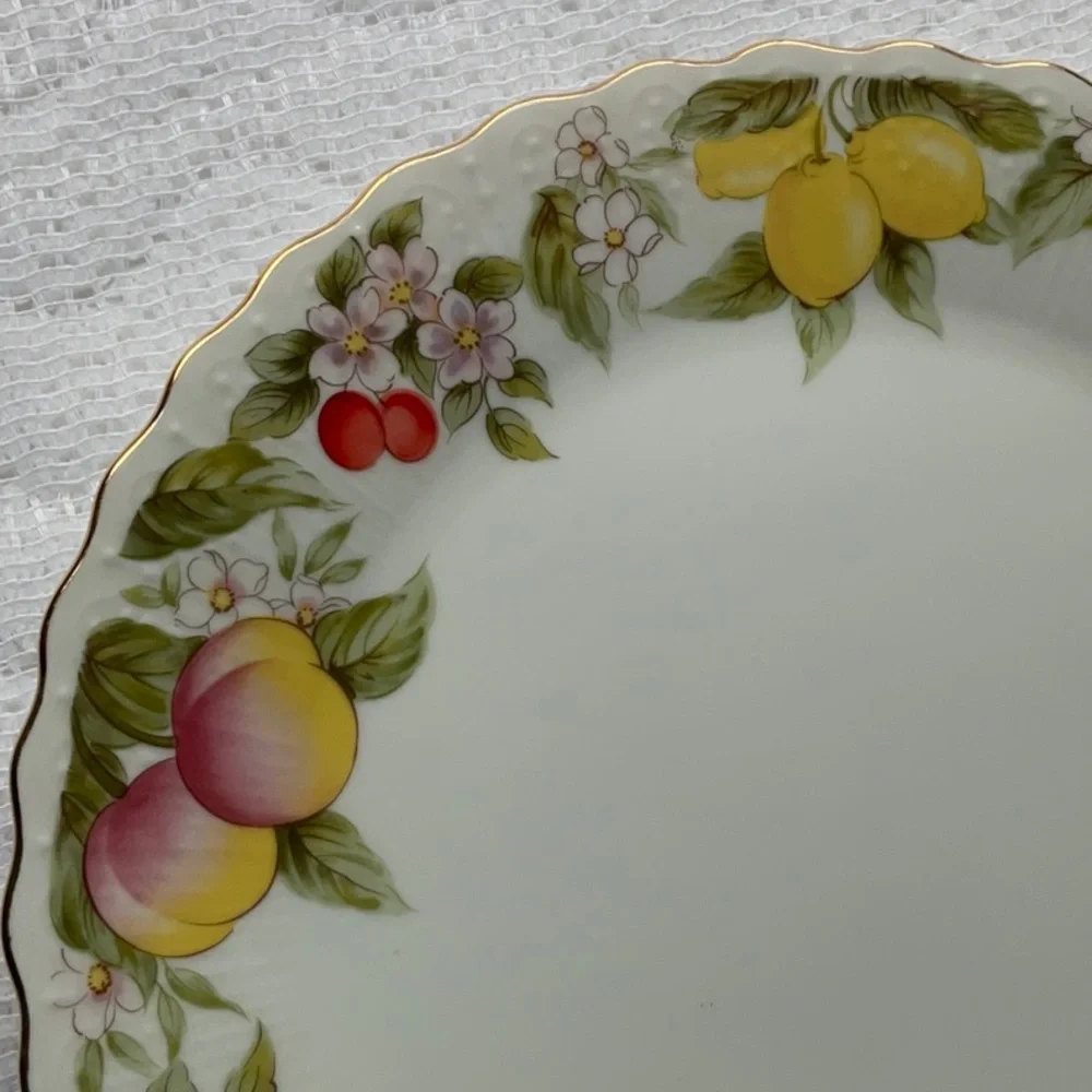 Vintage Andrea by Sadek Porcelain Cake Plate and Server in 